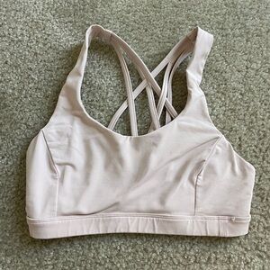 Lululemon free to be serene bra size 4 light pink